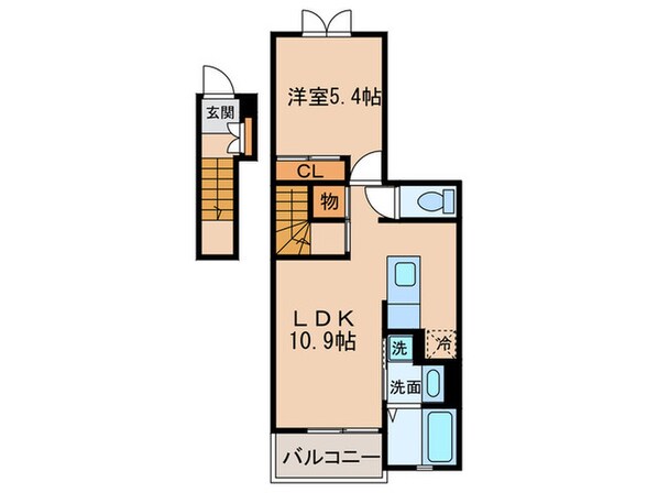 ユ－トピ－Ⅱの物件間取画像